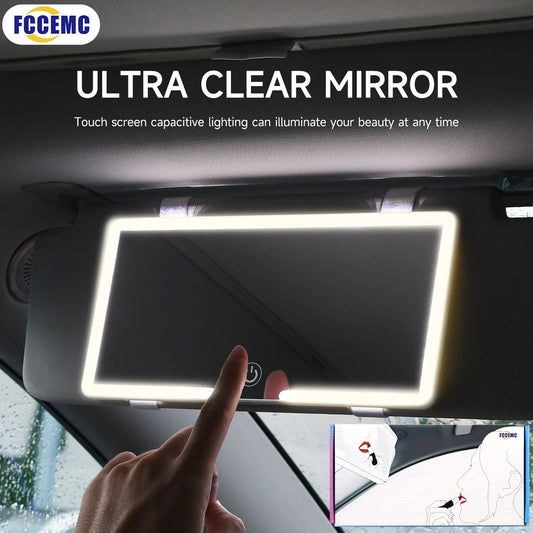Slim LED Car Vanity Mirror